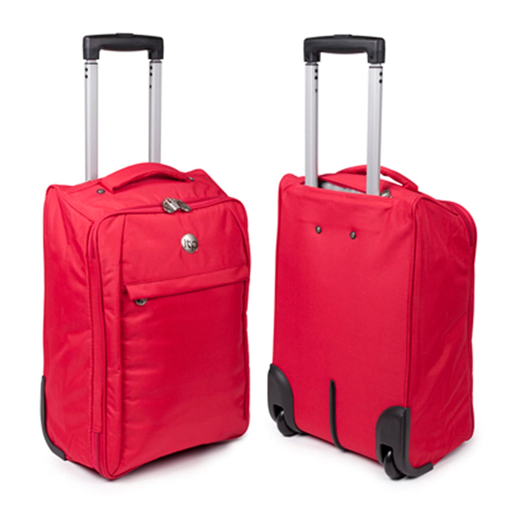 IW PU Luggage and Handbag Set (Size 34x20x51 cm) - Red