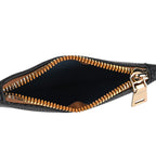 Leatherette Tote Bag with Pouch - Black