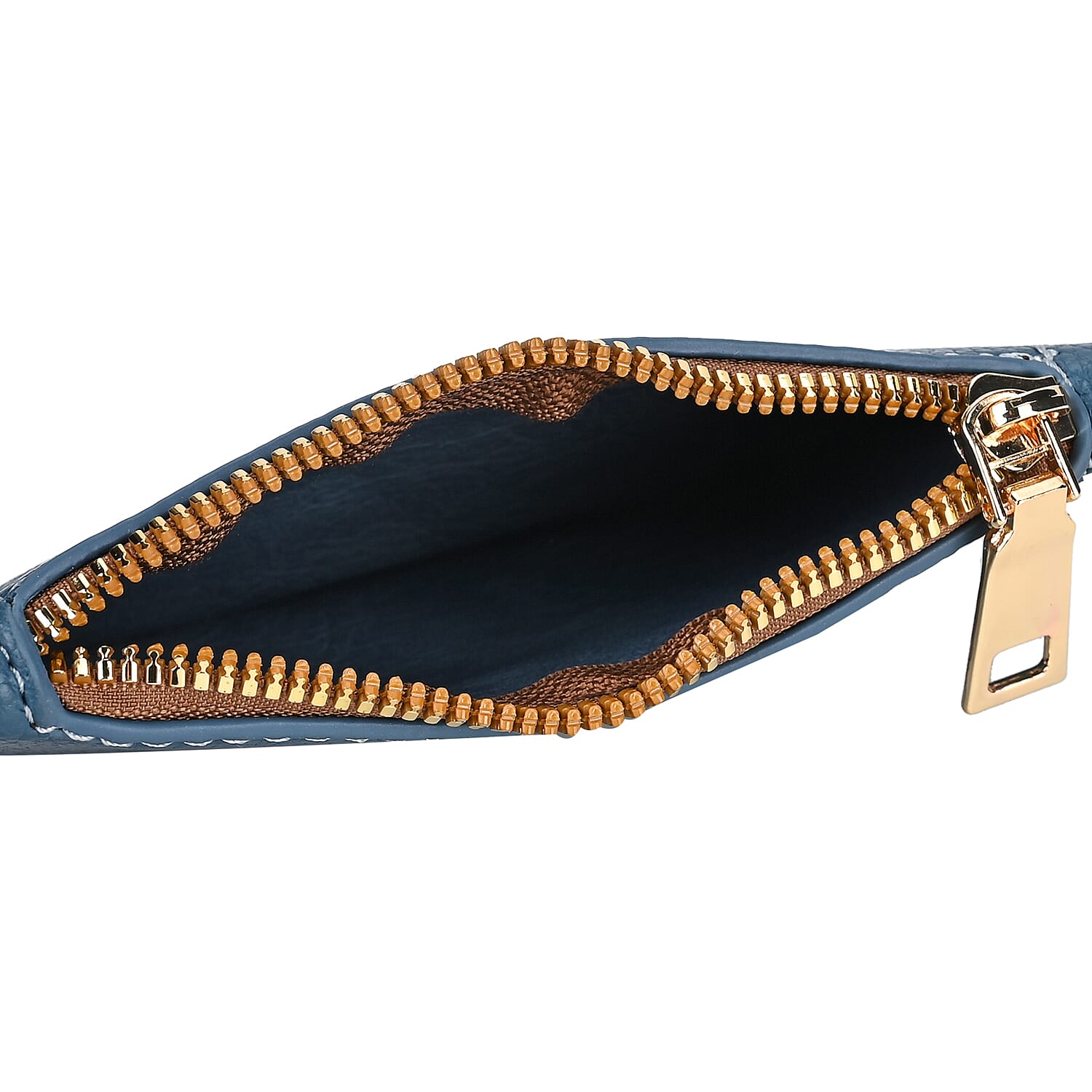 Leatherette Tote Bag with Pouch - Teal