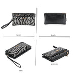 Leatherette Zebra Pattern Crossbody Bag - Zebra