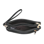 Leatherette Zebra Pattern Crossbody Bag - Zebra