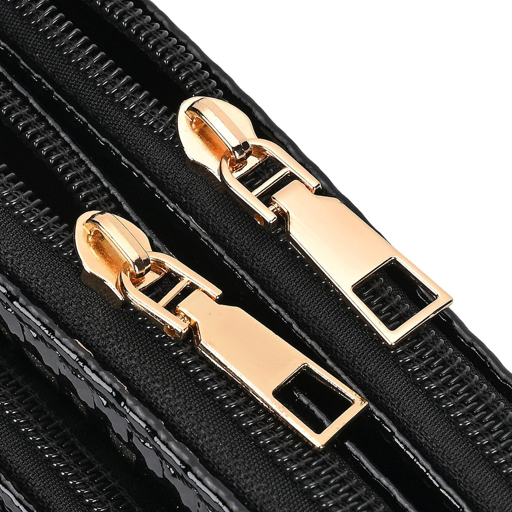 Leatherette Zebra Pattern Crossbody Bag - Zebra