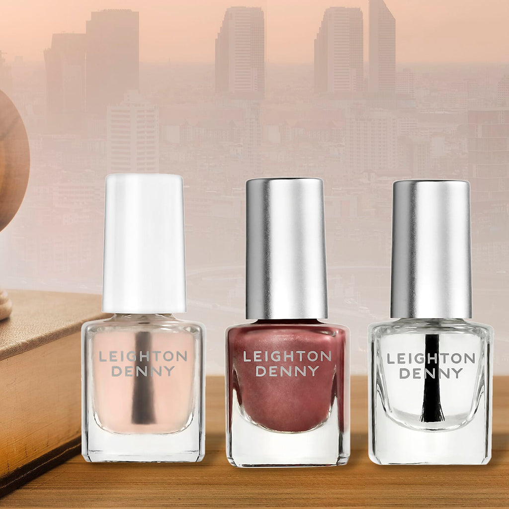 Leighton Denny- Bronzed (Rock Solid 5ml, Bronzed Babe 5ml - Crystal Finish 5ml)
