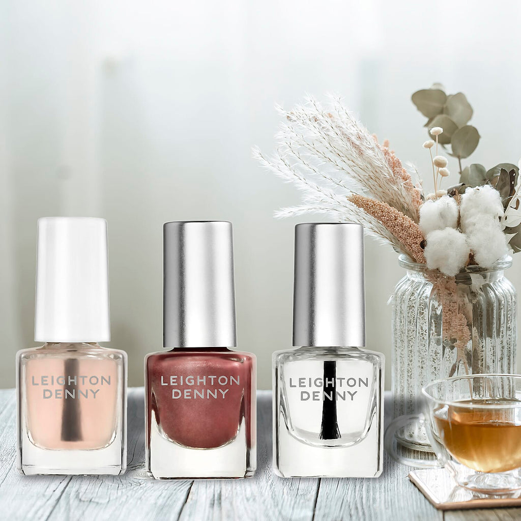 Leighton Denny- Bronzed (Rock Solid 5ml, Bronzed Babe 5ml - Crystal Finish 5ml)