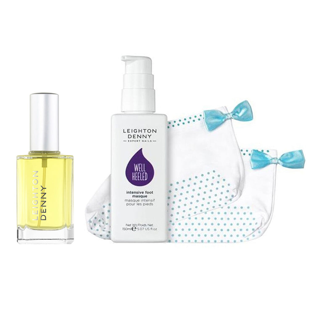 Leighton Denny- Intense Pedicure Duo (Incl. Intense Pedicure Oil - 50ml & Well Heeled Foot Mask - 150ml & Socks)
