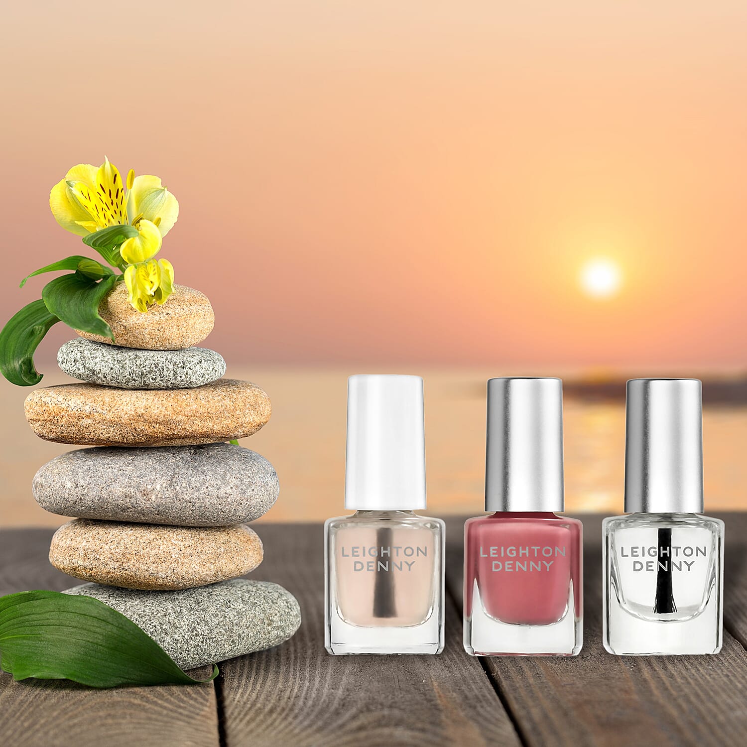Leighton Denny- Perfect (Incl Rock Solid 5ml, Just Perfect 5ml &  Crystal Finish 5ml)