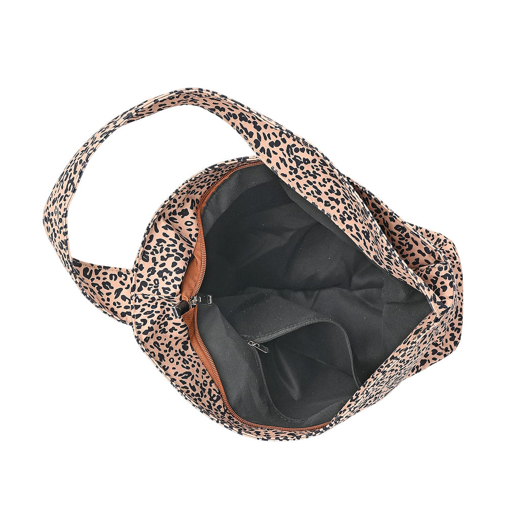 Leopard Print Tote Bag - Brown