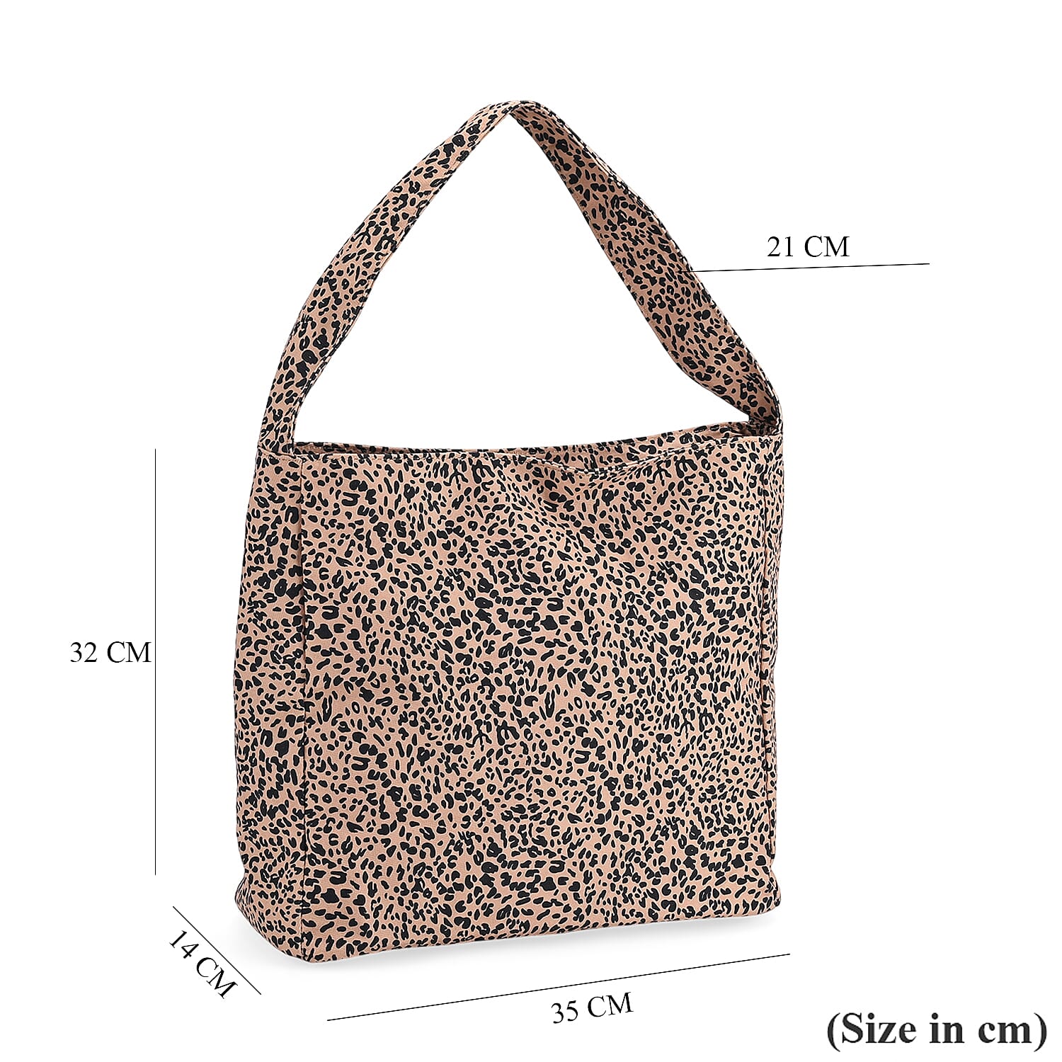 Leopard Print Tote Bag - Brown