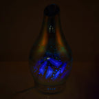 Lesser & Pavey Desire Mystic Colour Glass Aroma Humidifier Lamp - Feather