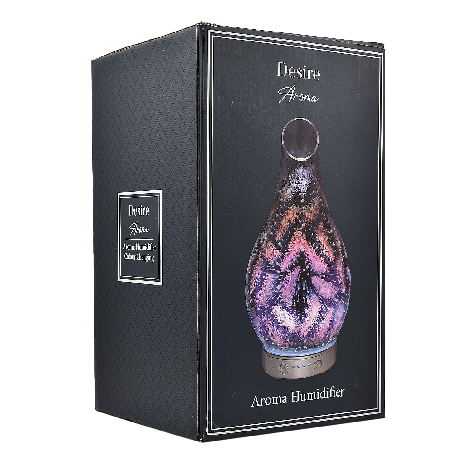 Lesser & Pavey Desire Mystic Colour Glass Aroma Humidifier Lamp - Feather