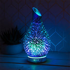 Lesser & Pavey Desire Mystic Colour Glass Aroma Humidifier Lamp - Stars