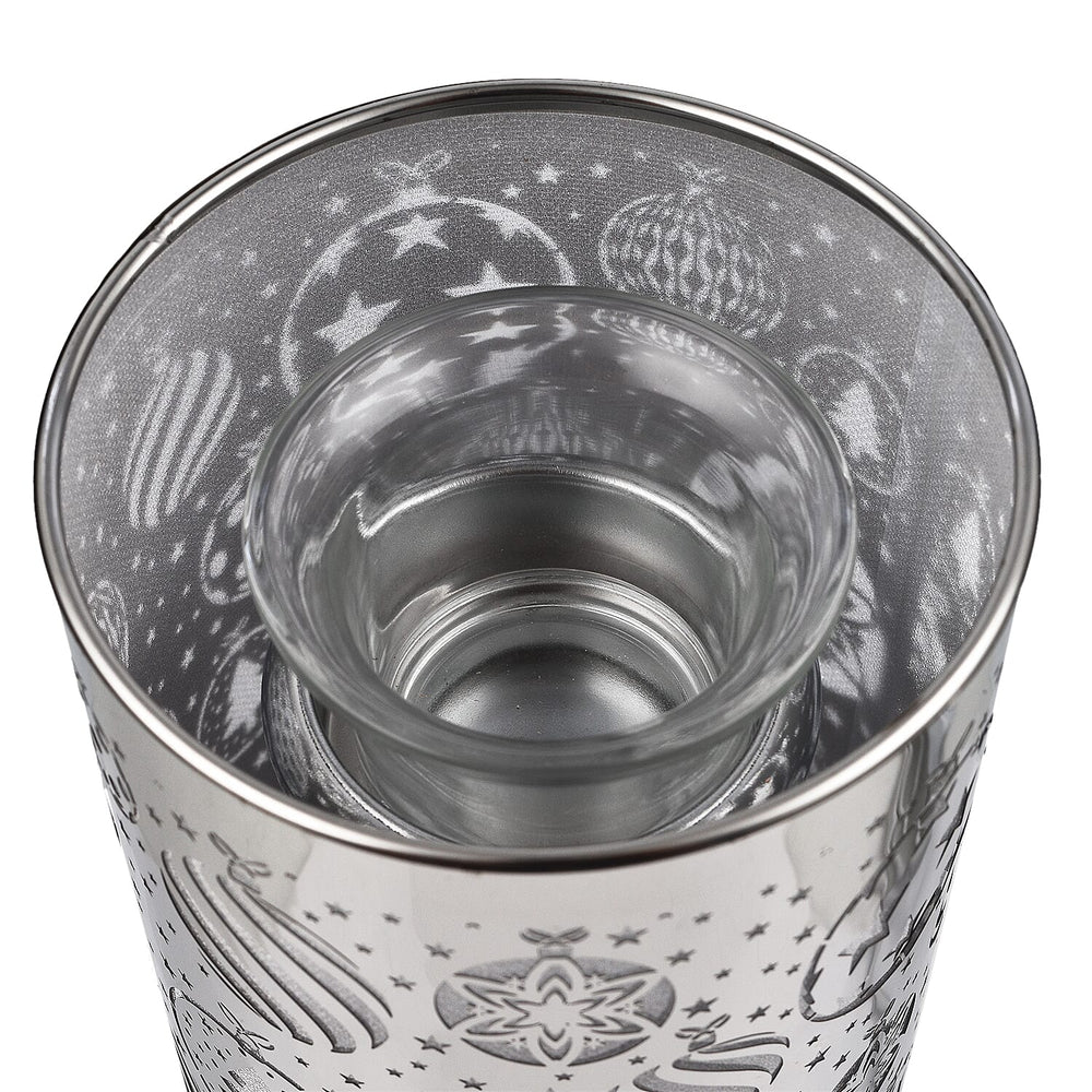 Lesser - Pavey Xmas Baubles LED Aroma Lamp (Size 26x11x11 Cm) - Silver