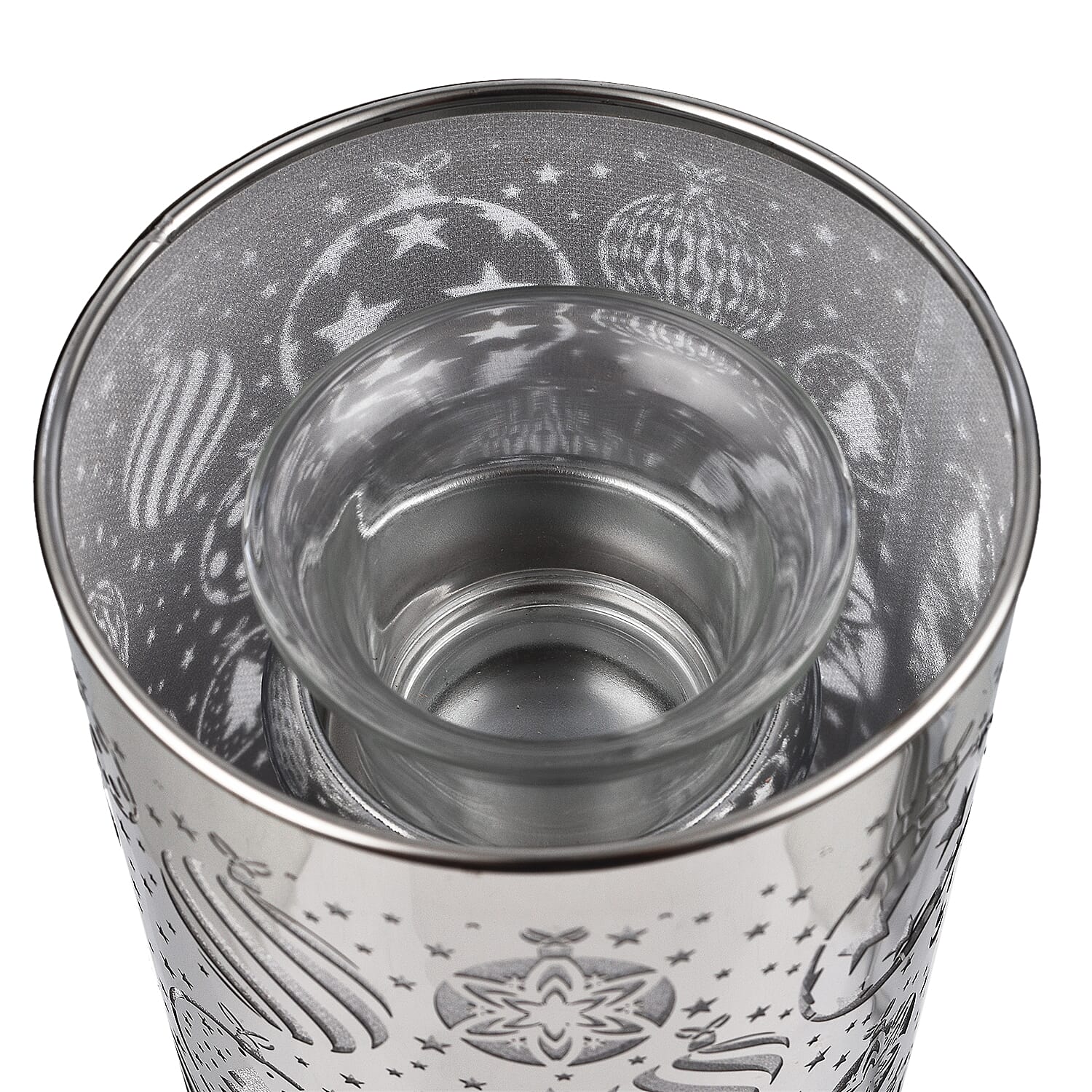 Lesser - Pavey Xmas Baubles LED Aroma Lamp (Size 26x11x11 Cm) - Silver