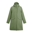 Regatta Womens Waterproof Longline Jacket with Adjustable Waist and Hood (Size 12) - Green