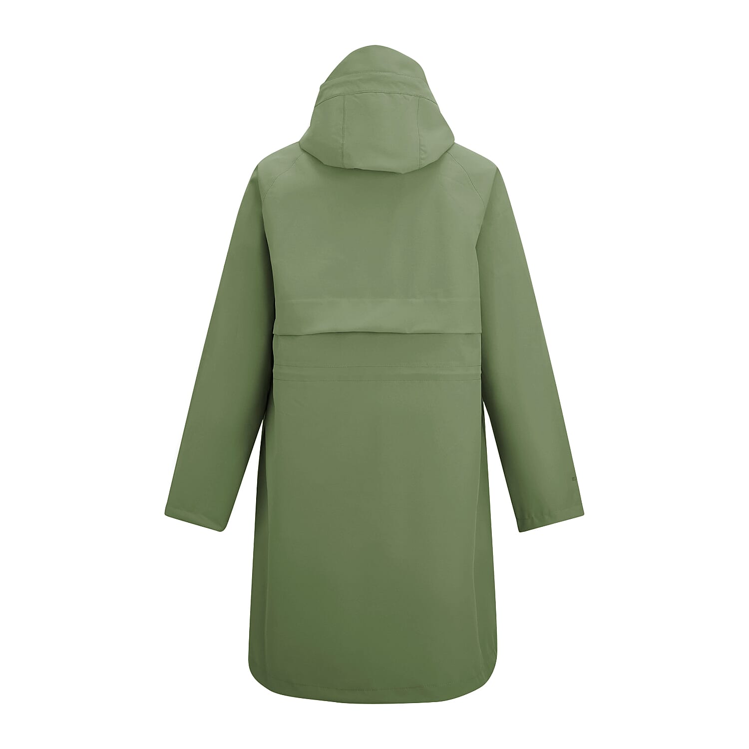 Regatta Womens Waterproof Longline Jacket with Adjustable Waist and Hood (Size 14) - Green