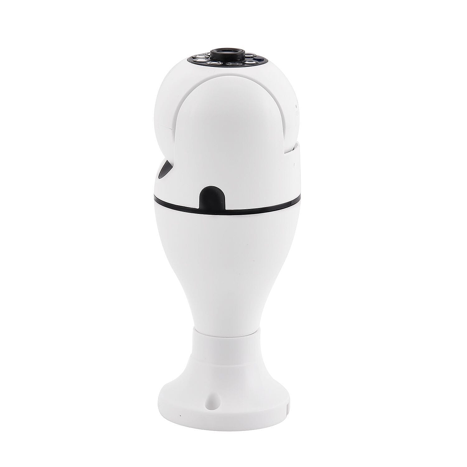 Light Bulb Security Camera with Night Vision, Full HD, Two Way Audio, 365 Degree Panoramic Clear View
