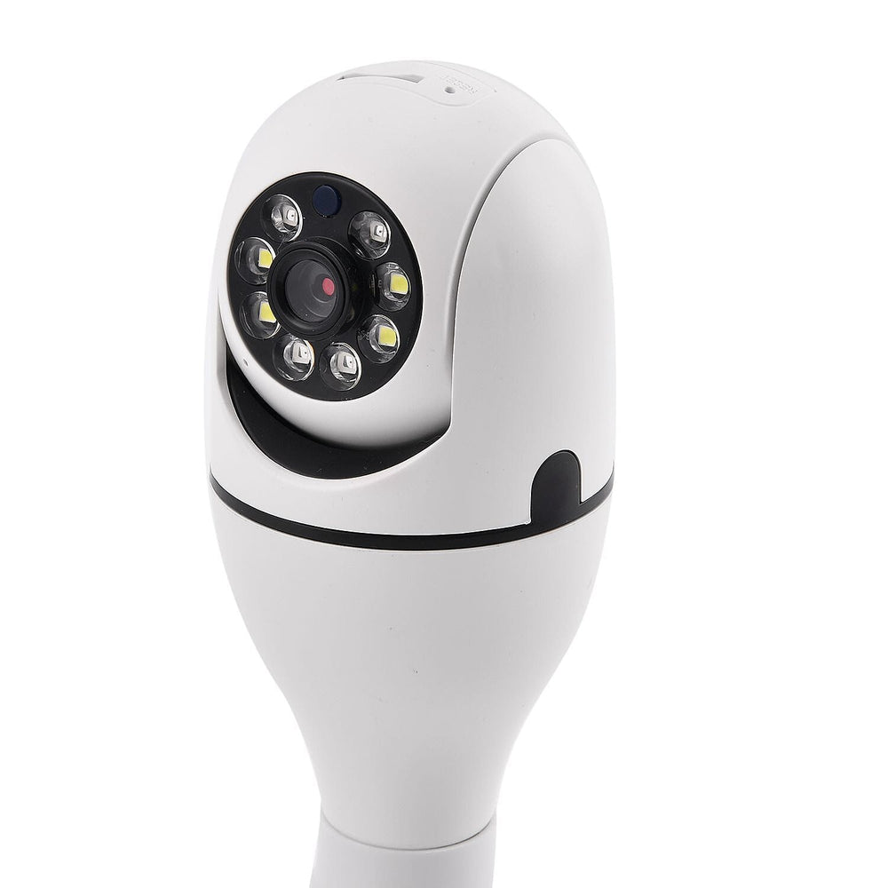 Light Bulb Security Camera with Night Vision, Full HD, Two Way Audio, 365 Degree Panoramic Clear View