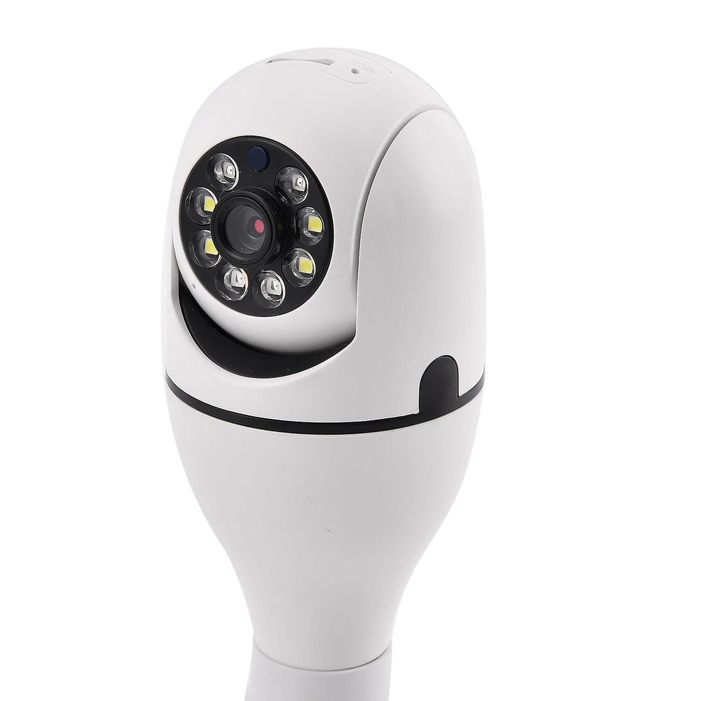 Light Bulb Security Camera with Night Vision, Full HD, Two Way Audio, 365 Degree Panoramic Clear View