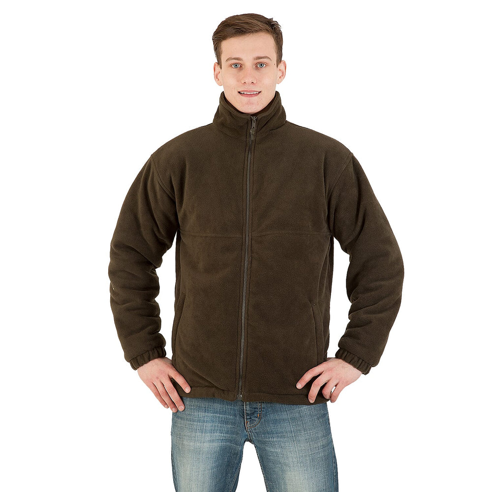 Himalayan Unisex Fleece Jacket with Pockets  (Size XXL, 26-28) - Olive