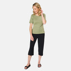 EMRECO Lightweight Crepe Culotte (Size 18) - Black
