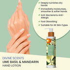 Laurelle Divine Scents - Lime, Basil & Mandarin Hand Lotion 150ml