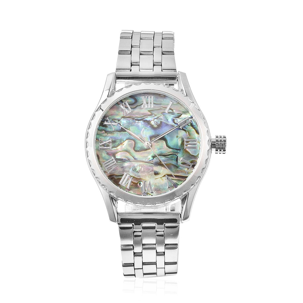Limited Edition Genoa Automatic Movement Abalone Dial Water Resistant Watch With Exhibition Back