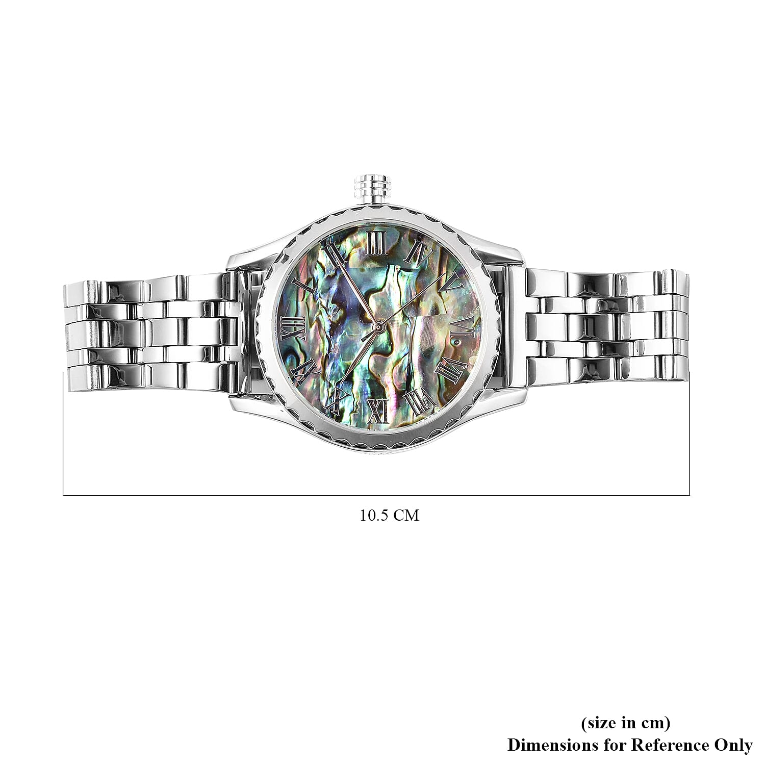 Limited Edition Genoa Automatic Movement Abalone Dial Water Resistant Watch With Exhibition Back