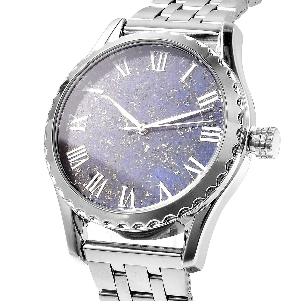 Limited Edition Genoa Automatic Movement Lapis Lazuli Dial Water Resistant Watch With Exhibition Back