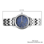 Limited Edition Genoa Automatic Movement Lapis Lazuli Dial Water Resistant Watch With Exhibition Back