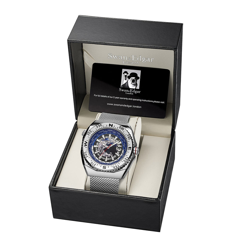 Analog Mens Watch in Stainless Steel