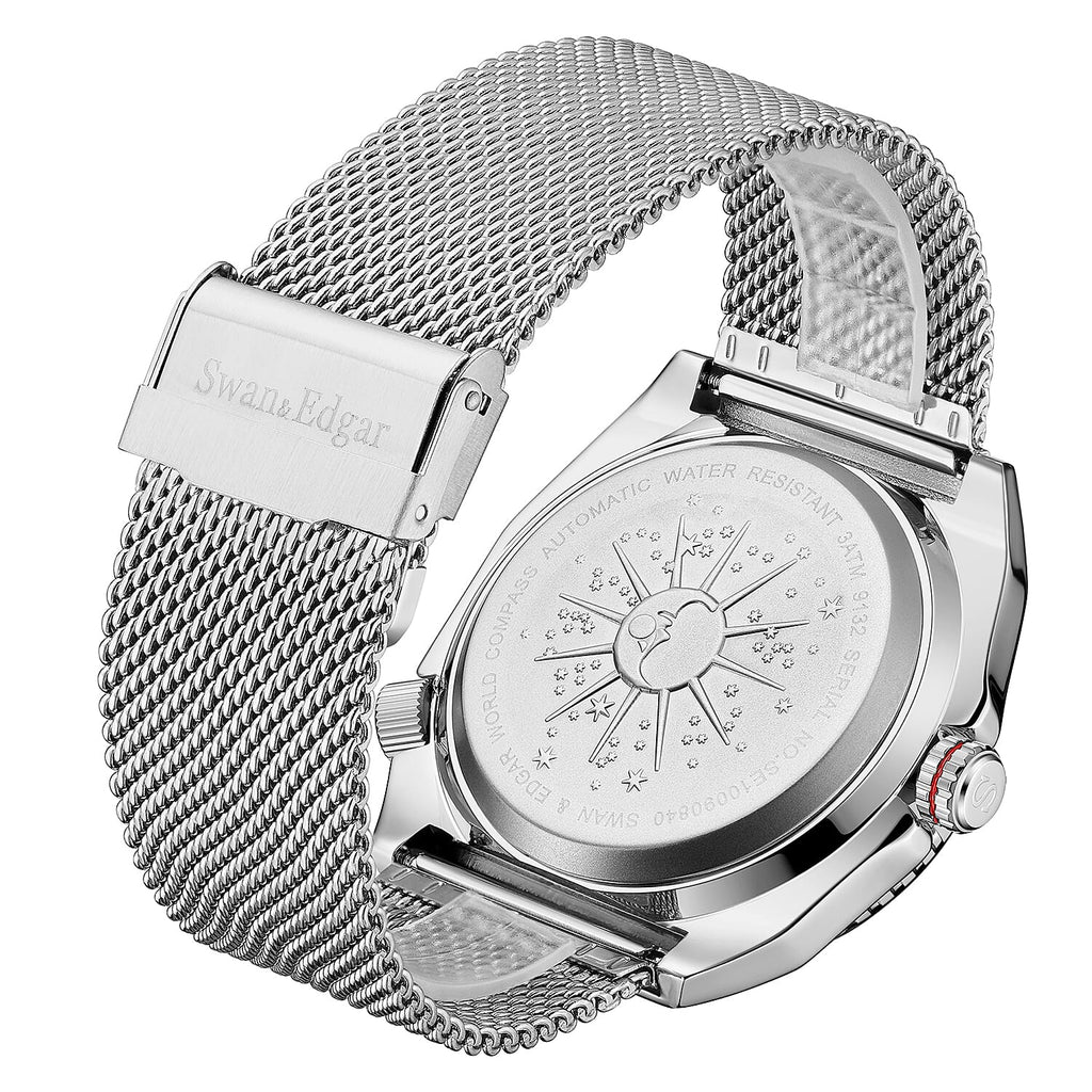 Analog Mens Watch in Stainless Steel