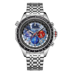 Limited Edition Swan - Edgar Hand Assembled World Timer Mechanical Quartz Mens Watch - Grey
