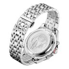 Limited Edition Swan - Edgar Hand Assembled World Timer Mechanical Quartz Mens Watch - Grey