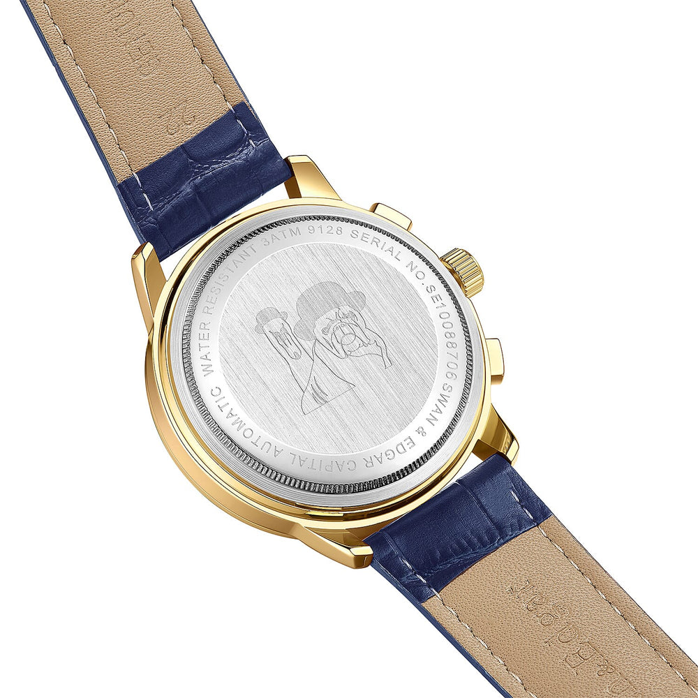Automatic Mens Watch in Stainless Steel - Amber