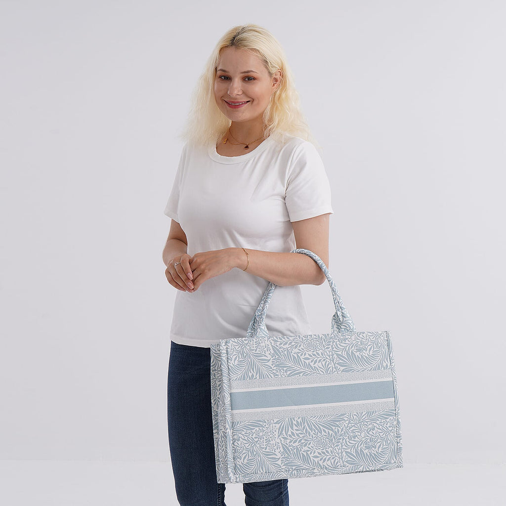 Closeout Offer - The Designer Inspired Tote Bag - Light Green