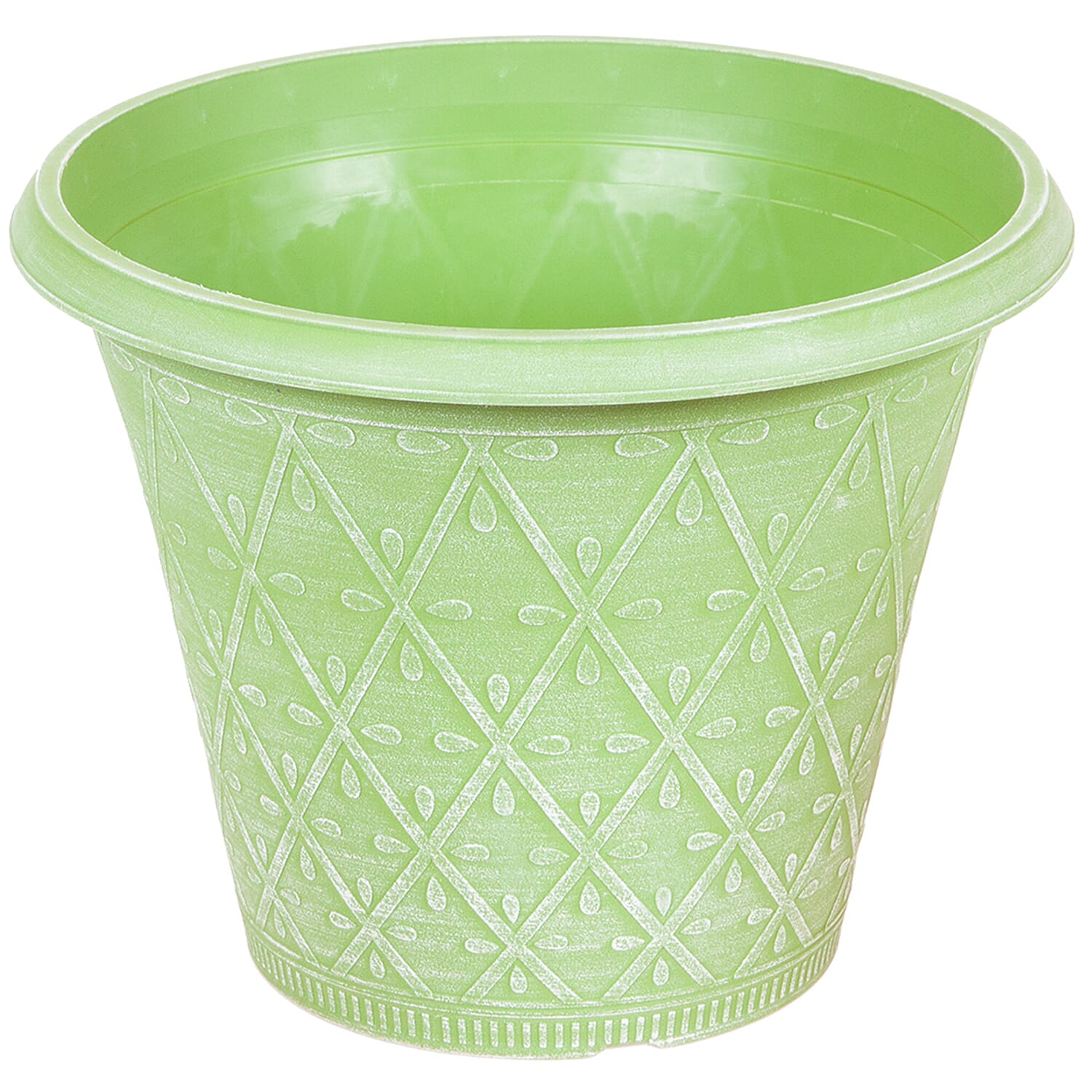 Agapanthus Fireworks in 9cm Pot & Prisma Green Planter x2