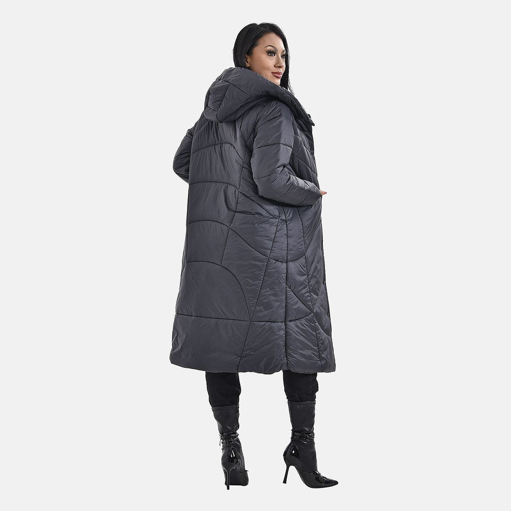 Long Puff Jacket (Size-S) - Black