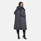 Long Puff Jacket (Size-XXL) - Black