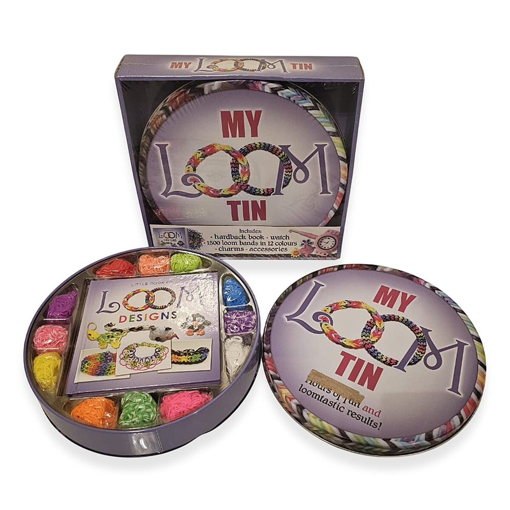Loom Band Watch Set - Hardback Book, Watch, 1500 Loom Bands in 12 Colours, Charms, and Accessories