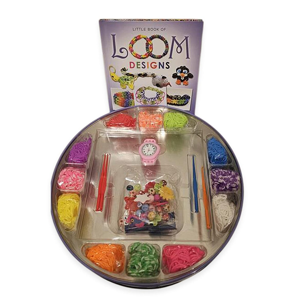 Loom Band Watch Set - Hardback Book, Watch, 1500 Loom Bands in 12 Colours, Charms, and Accessories