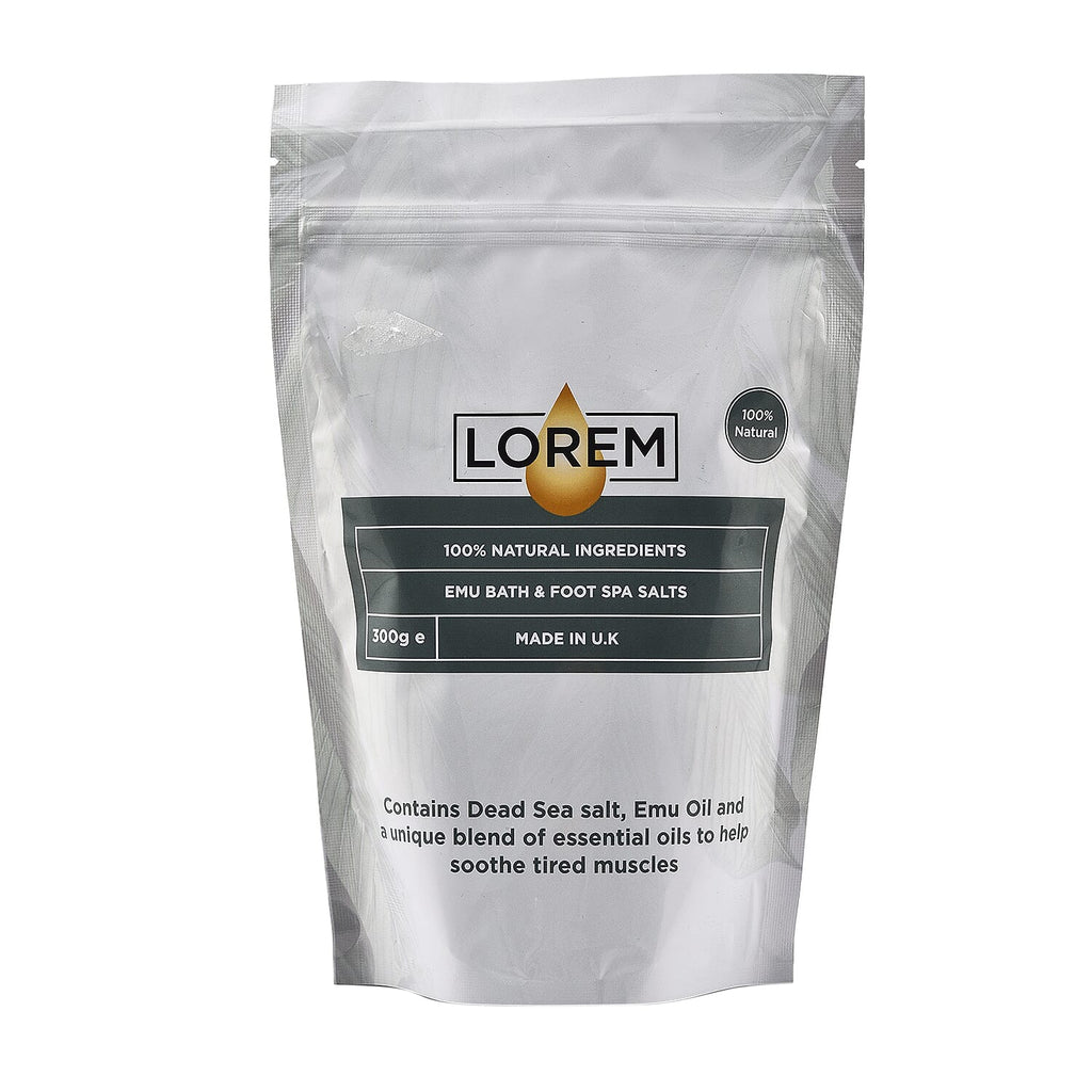 Lorem Emu Bath and Foot Spa Salts - 300g