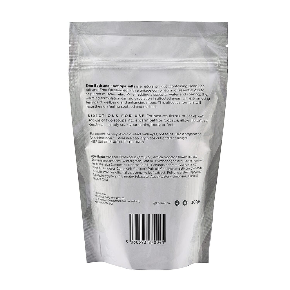 Lorem Emu Bath and Foot Spa Salts - 300g