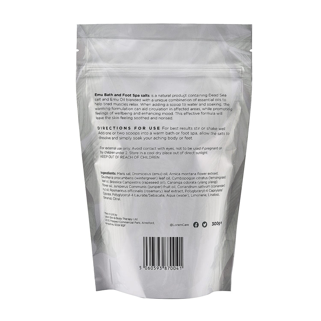 Lorem Emu Bath and Foot Spa Salts - 300g