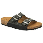 Lotus Ladies Black Tafella Open-Toe Mule Sandals (Size - 3)