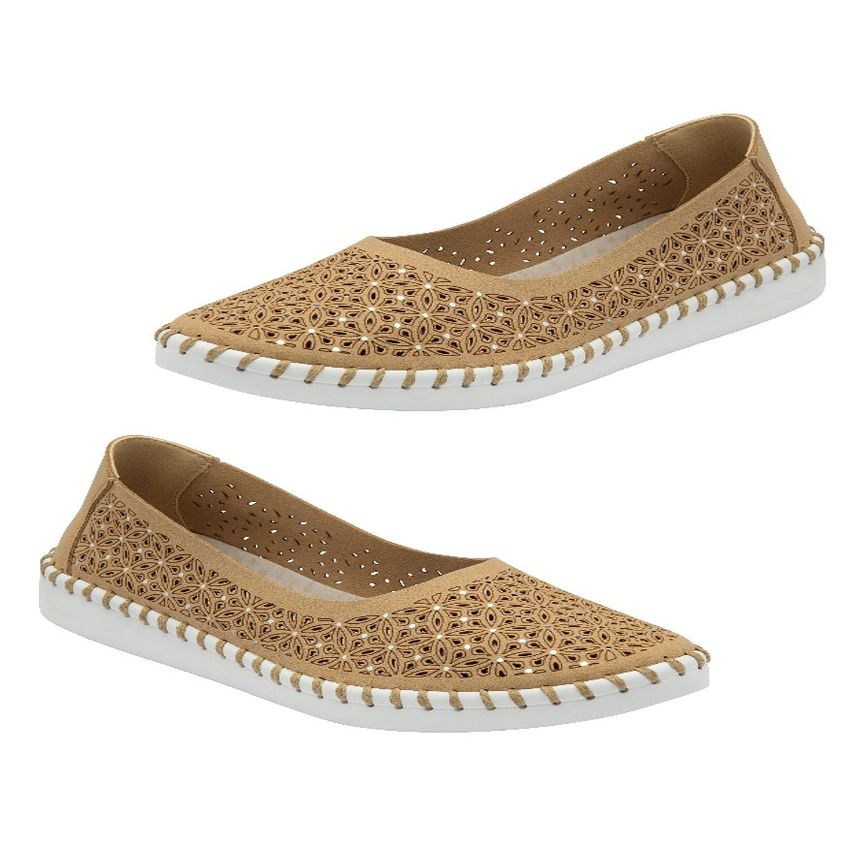 Lotus Ladies Natural Ewelina Slip-On-Shoes (Size - 4)