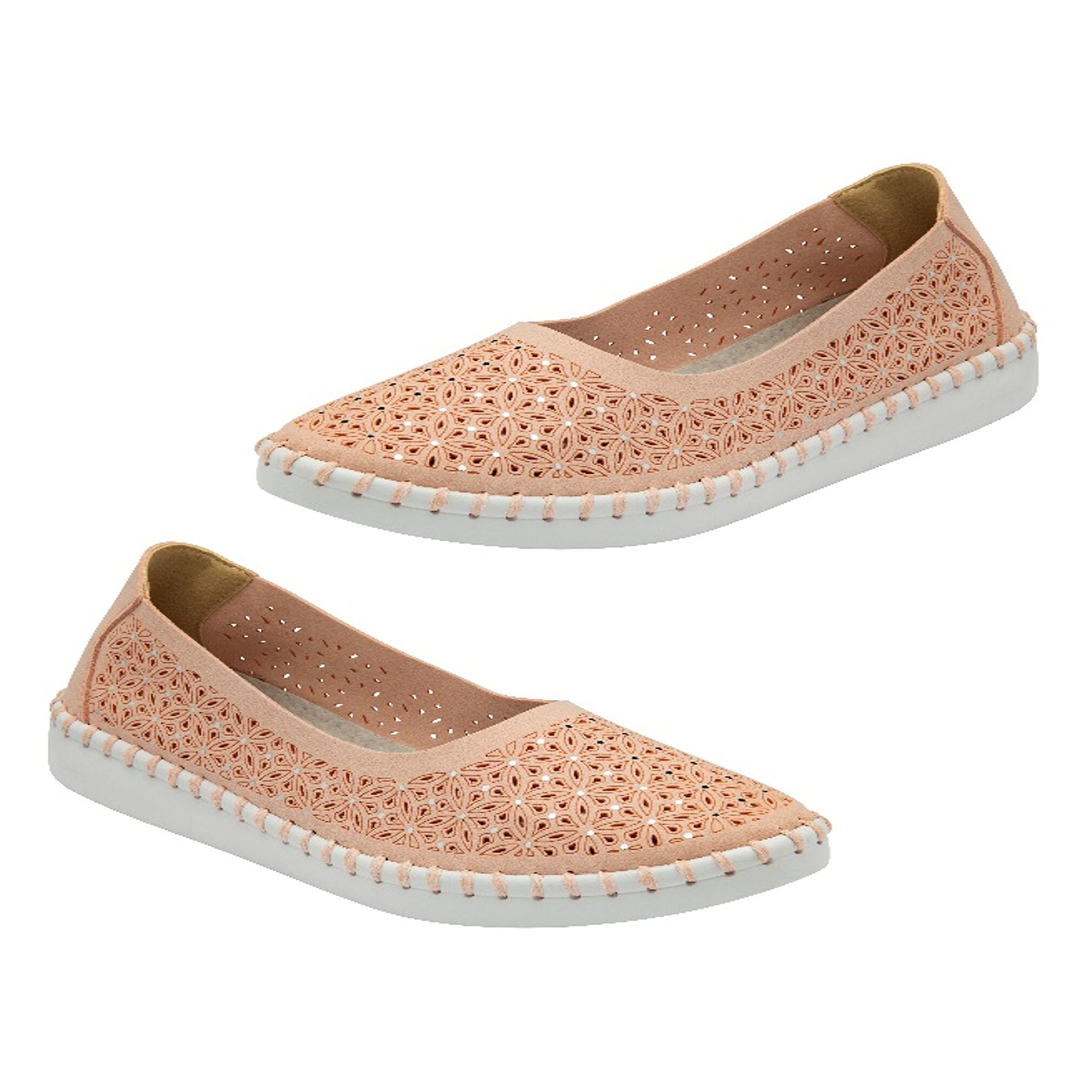 Lotus Ladies Pink Ewelina Slip-On-Shoes (Size - 3)