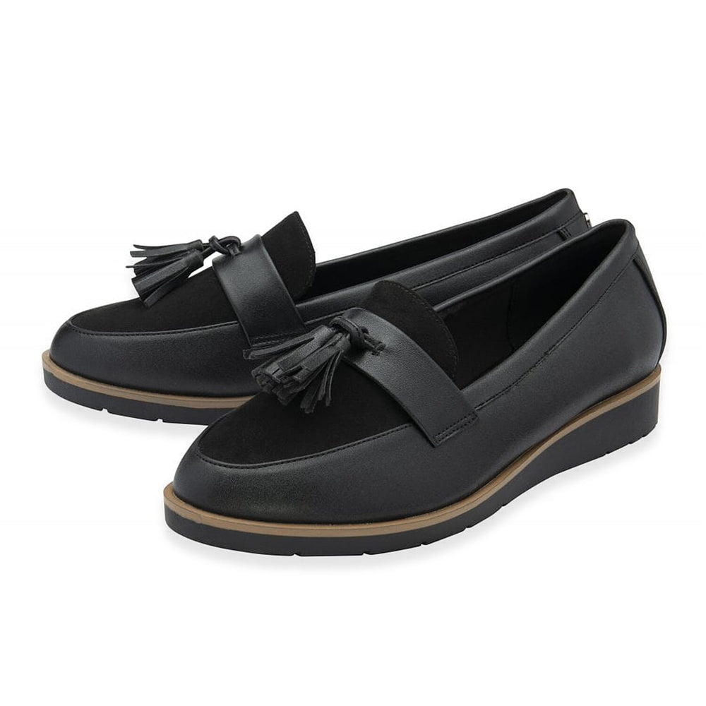 Lotus Ladies York Loafer Shoe (Size 4) - Black