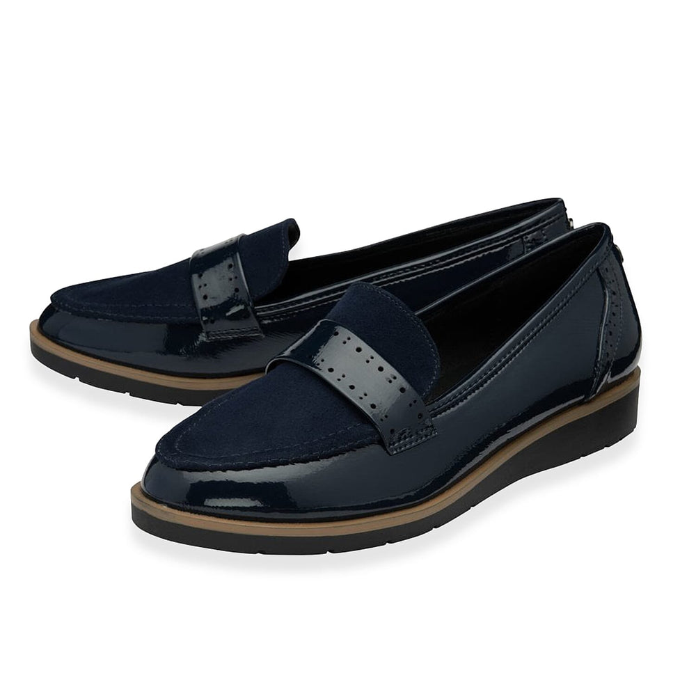 Lotus Ladies Cambridge Loafer Shoe (Size 4) - Navy