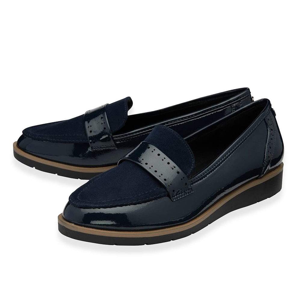 Lotus Ladies Cambridge Loafer Shoe (Size 4) - Navy