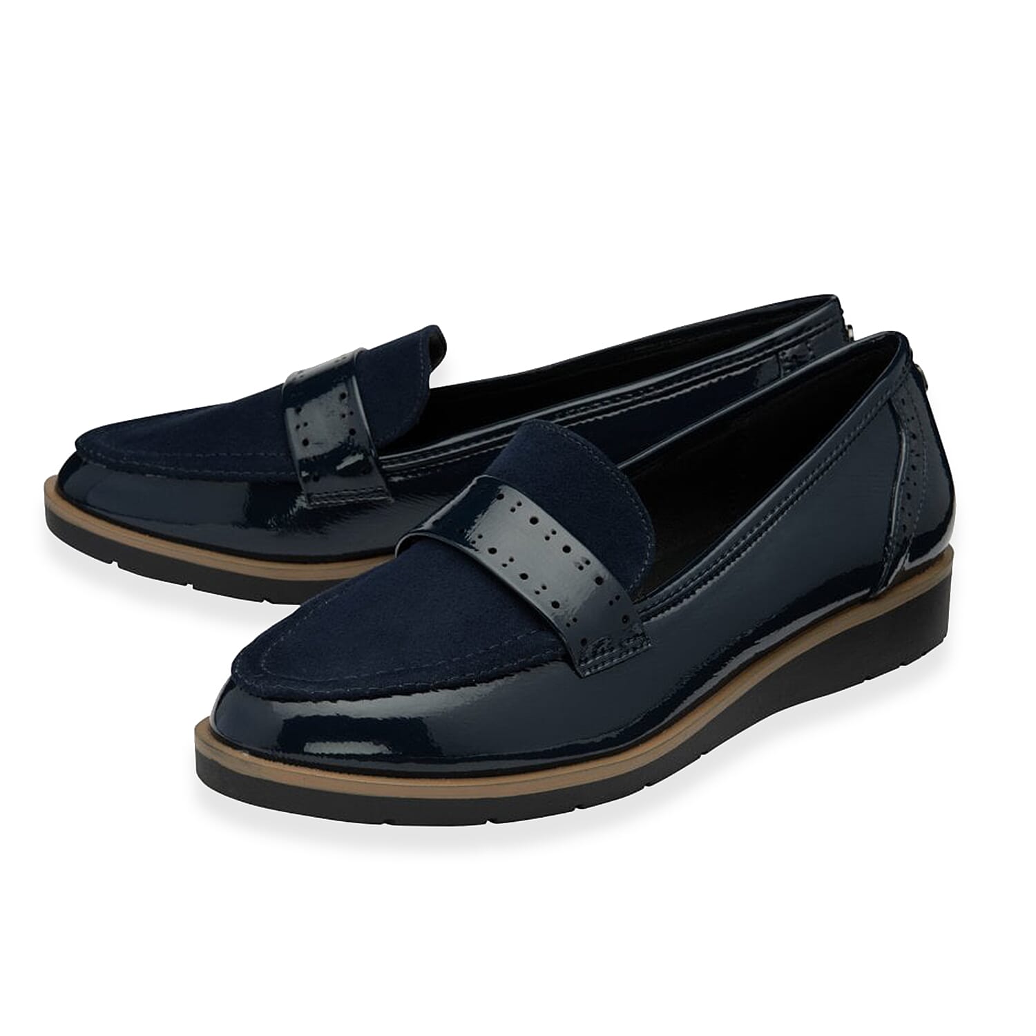 Lotus Ladies Cambridge Loafer Shoe (Size 4) - Navy